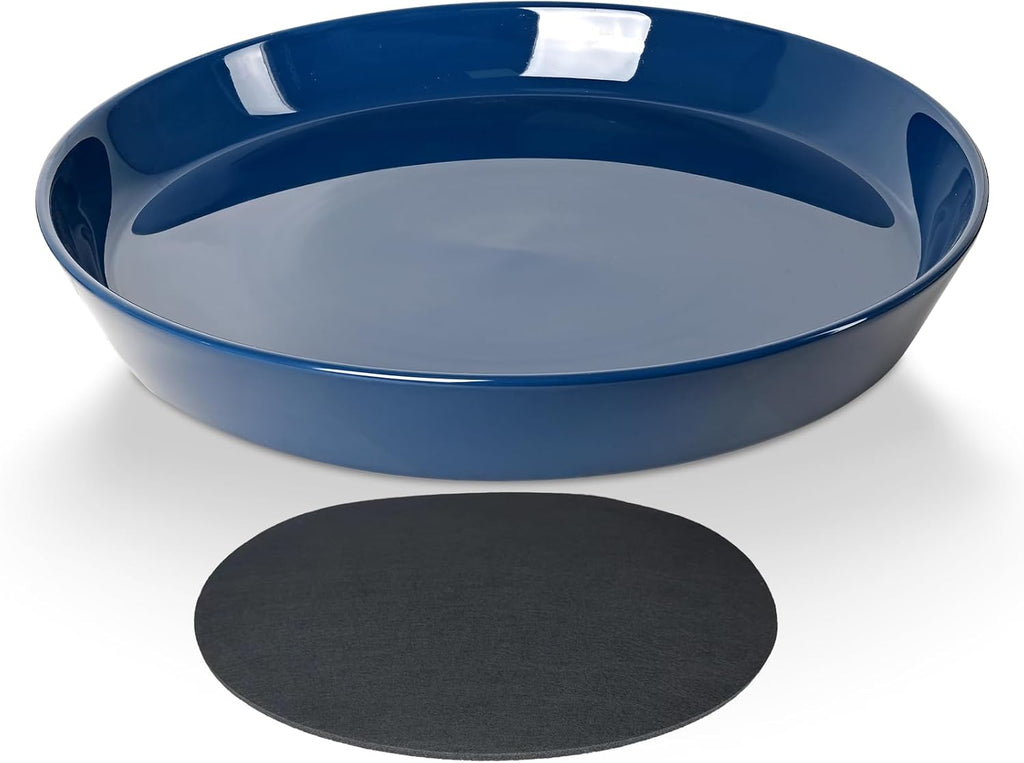 Ceramic Plant Saucers, 10 Inch (11 Inch) Plant Trays, Durable Round Glazed Ceramic Flower Plant Water Drip Tray for Pots Planter, Heavy Duty Plant Dish Plant Plate to Catch Water for Indoor & Outdoor