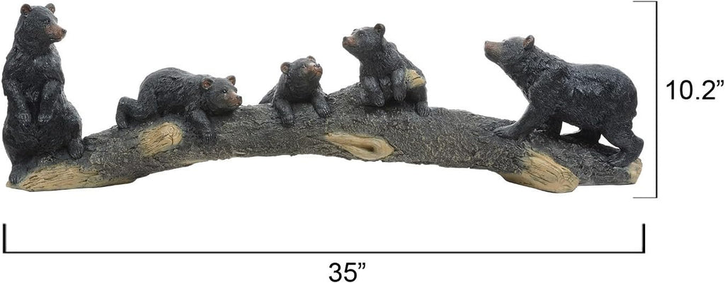 Black Forest Décor Bear Crossing Sculpture
