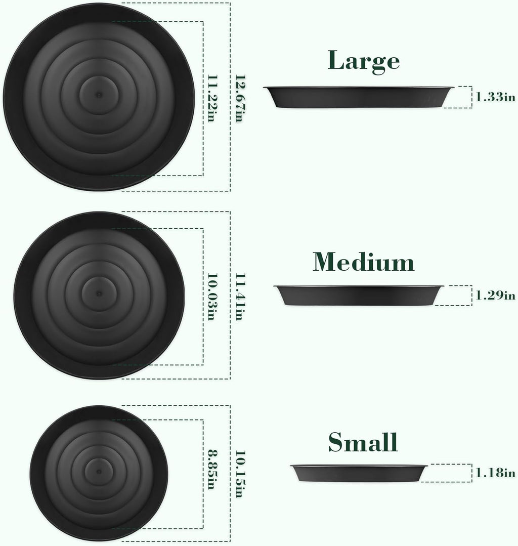 U0U 3 Size Round Stepping Stone Mold,10" 11.4" 12.6" Cement Molds for Concrete,Plastic Concrete Molds for Casting Garden Pathmate Pavement Precast and Forms Walkway