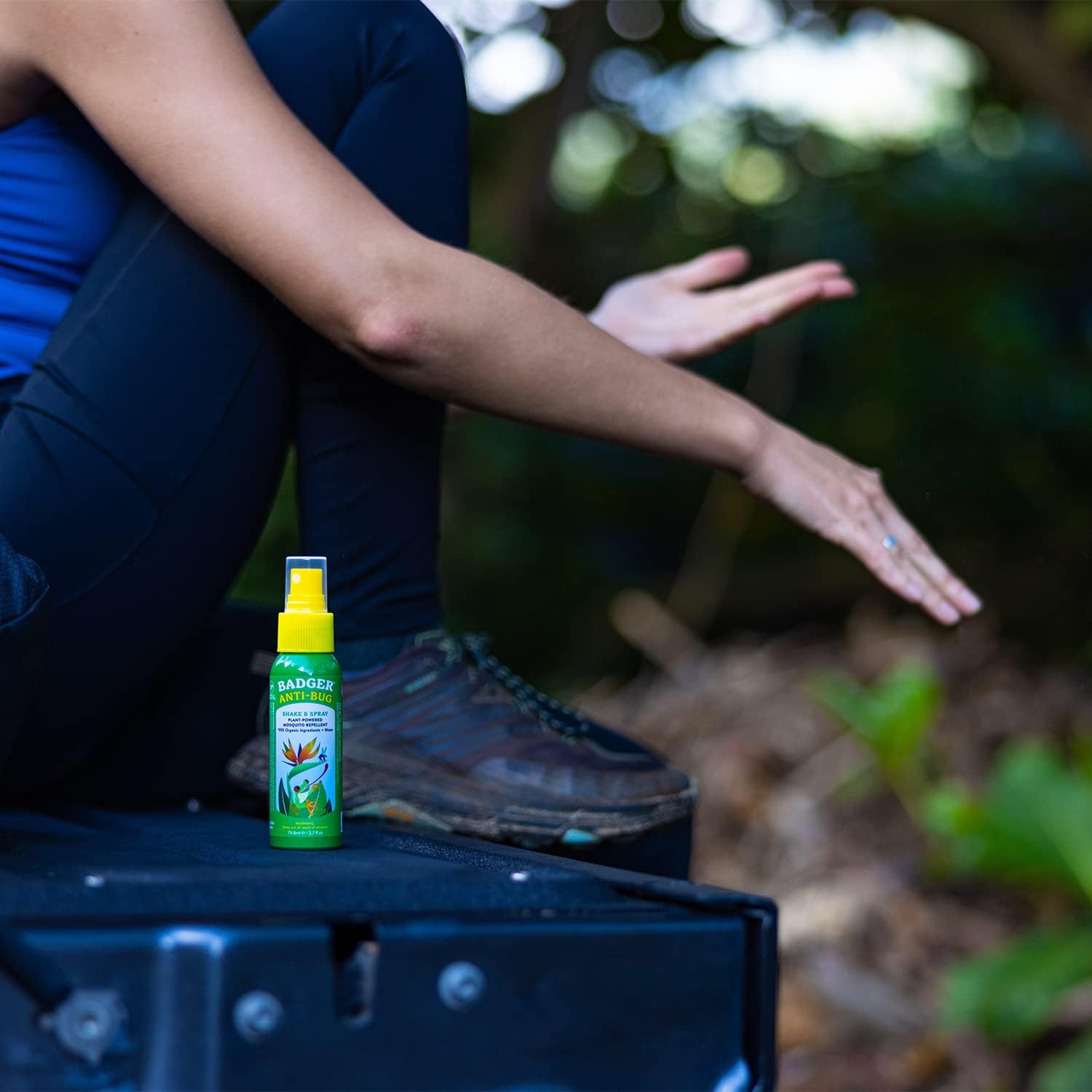 Badger Bug Spray Travel Size, Family Friendly All Natural Mosquito Repellent w/Organic Essential Oils, Smells Great, 3 Hours Effective, Deet-Free, Vegan, Travel Insect Repellent, 2.7 fl oz, 2-Pack