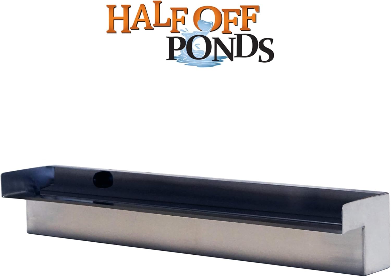HALF OFF PONDS Steel Elegance 24" Stainless Steel Spillway - STE24-HOP