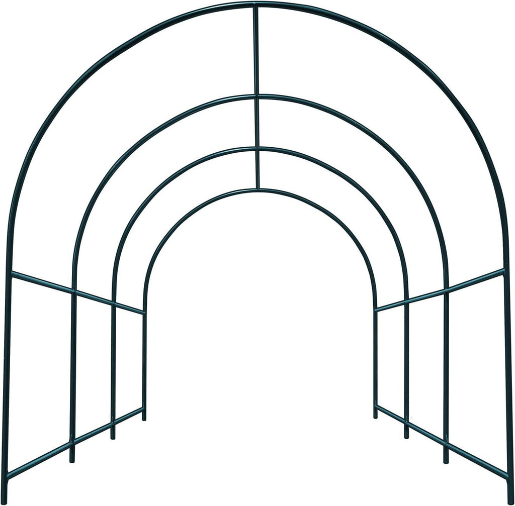 Multi-Size Large Garden Support Arch Frame Climbing Plant Arch Arbor for Flowers/Fruits/Vegetables (9.8ft x 7ft x 7.2ft)