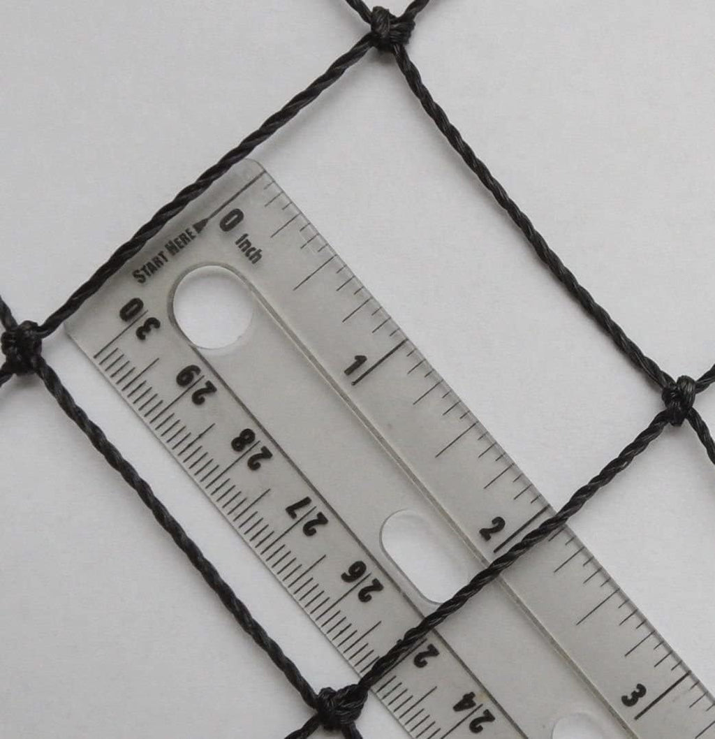 Poultry Netting 1" or 2" Mesh Heavy Knotted Nets Aviary Gamefowl Quail Chicken Bird Block Net Long Lasting Break/Burst 85/245 lb Polyethylene 8-10 Year Lifespan (25' X 25', 2)
