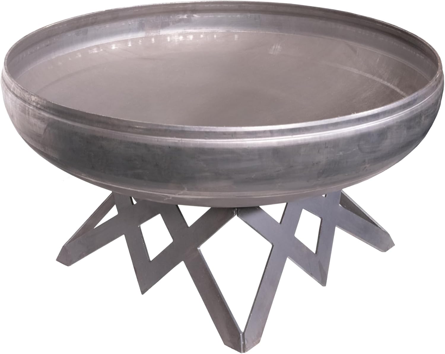 Liberty Fire Pit – Ohio Flame Wood Burning Outdoor Fire Pit - 42" Diameter with Angled Base (Made in USA)