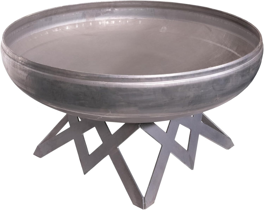 Liberty Fire Pit – Ohio Flame Wood Burning Outdoor Fire Pit - 48" Diameter with Angled Base (Made in USA)