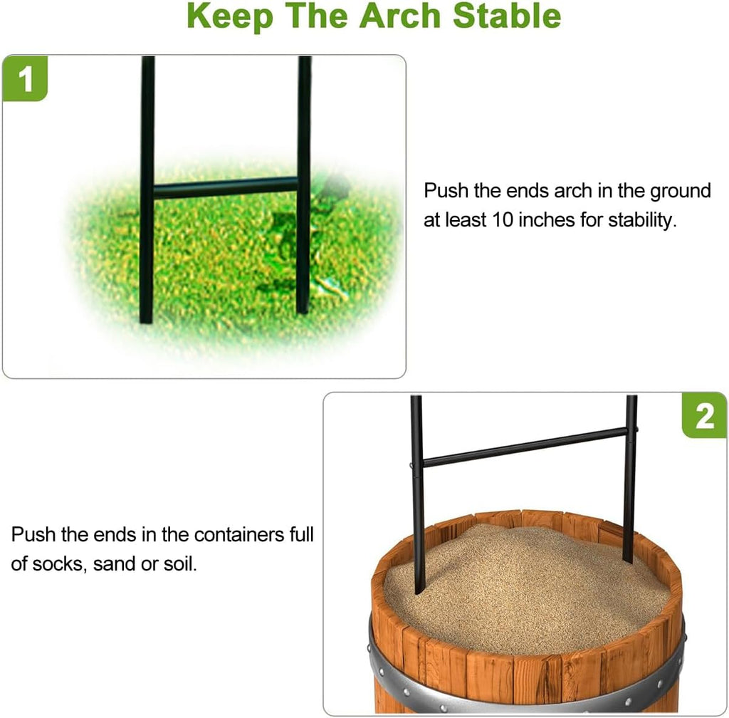 Metal Pergola Arbor, 4.6 Feet Wide x7.9 Feet High,Assemble Freely Lightweight Wide Garden Arch for Various Climbing Plant Wedding Garden Arch Bridal Party Decoration Wide Arbor,Green