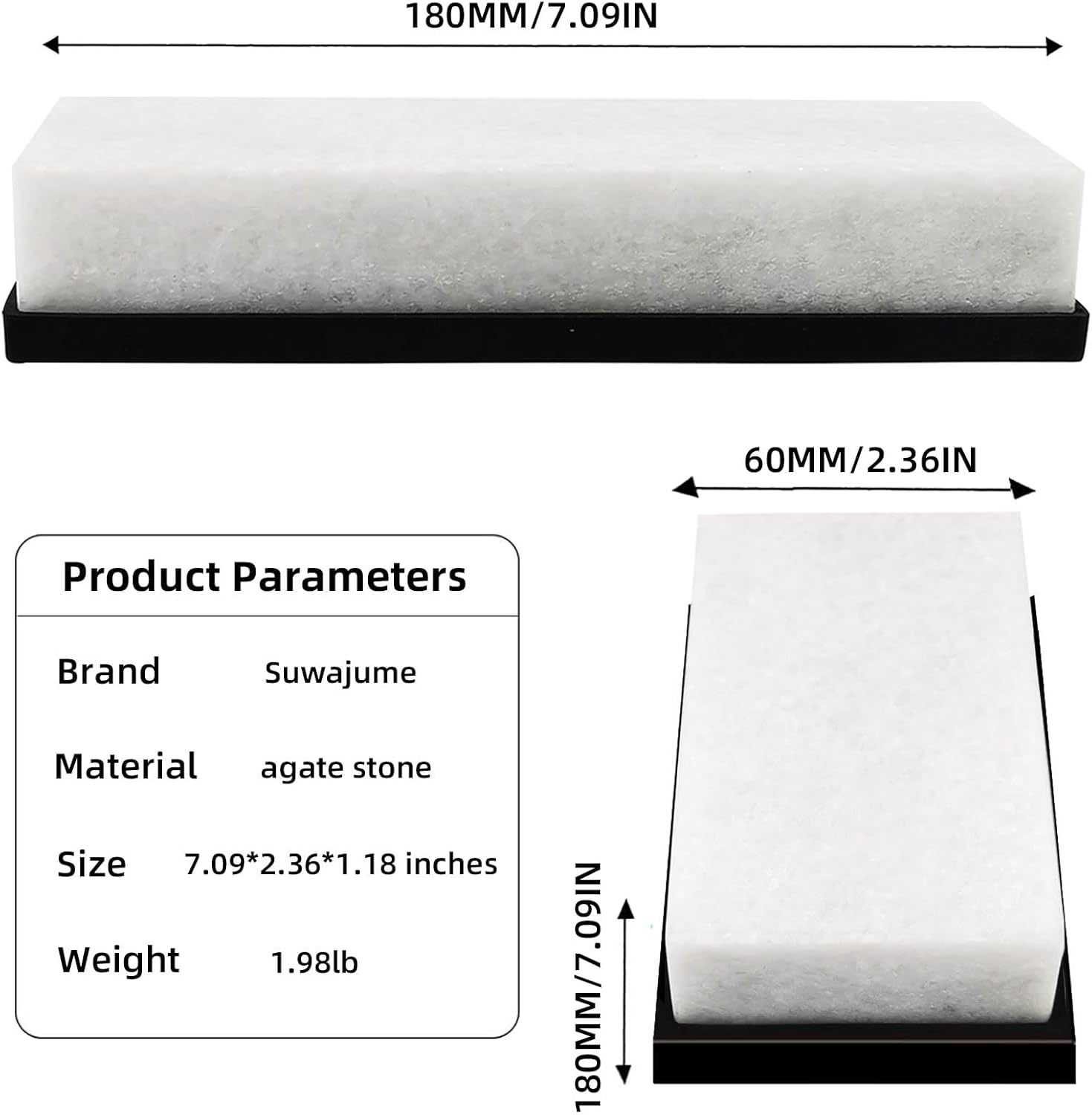 Knife Sharpening Stone,8000 Grit Whetstone Final Fine Polishing Natural White Honing Oilstone for Knives Tools,Cutting Tools