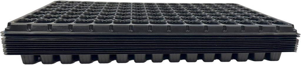 105 Cell Seedling Plastic Nursery Trays, 10 Pack, Thick Durable Germination Plug Trays, 1050 Cells Reusable Plant Propagation