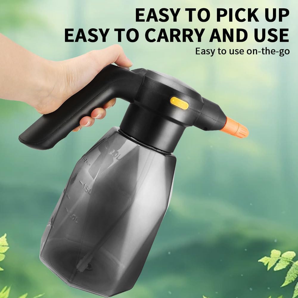 Electric Spray Bottle for Plants, 0.5Gal Continuous Mist Watering Can with Adjustable Nozzle, Automatic Plant Mister，Indoor Watering Can for Plants