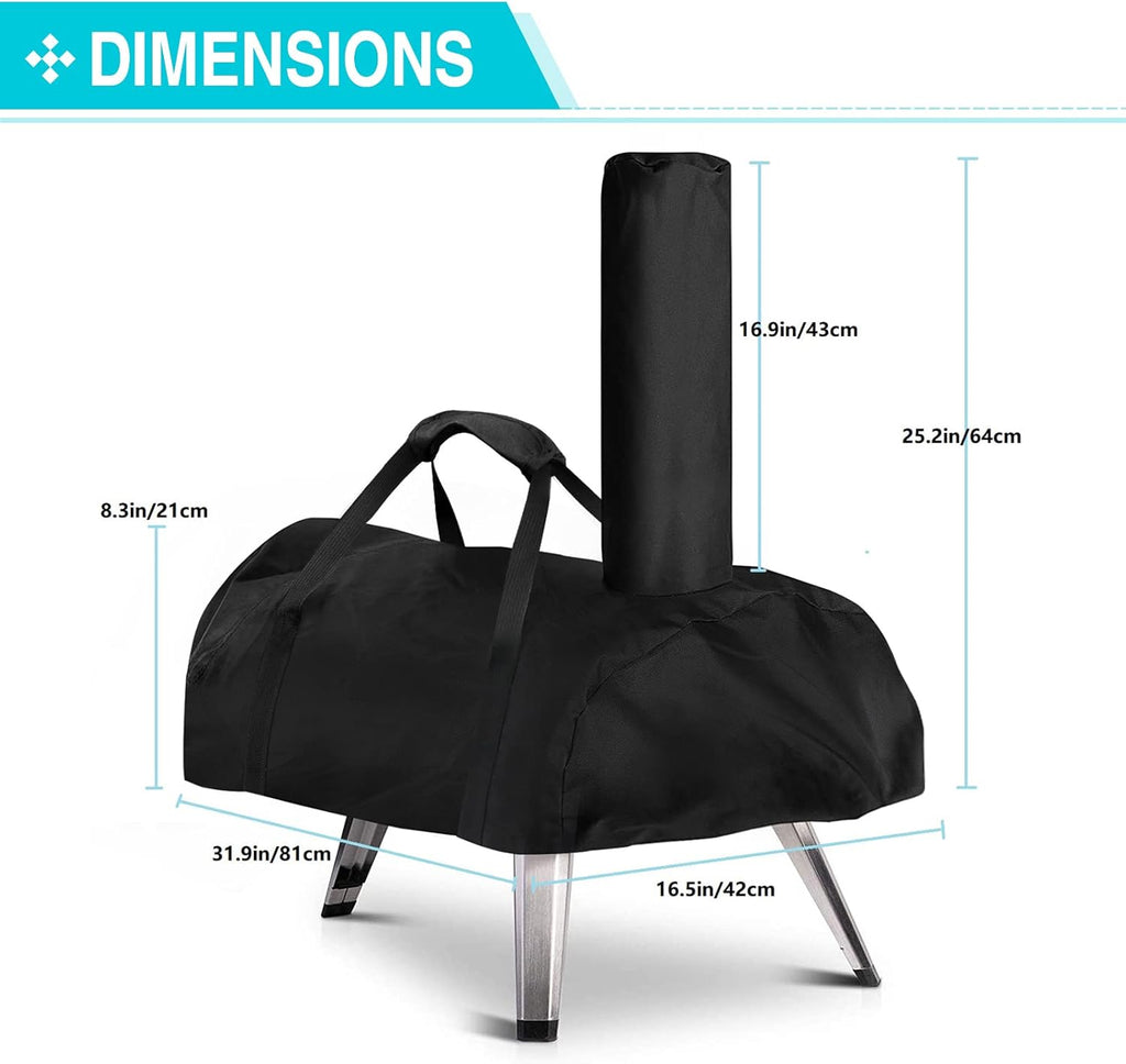 Pizza Oven Cover for Ooni Karu 12,TwoPone Waterproof Pizza Oven Accessories Carry Cover for Outdoor