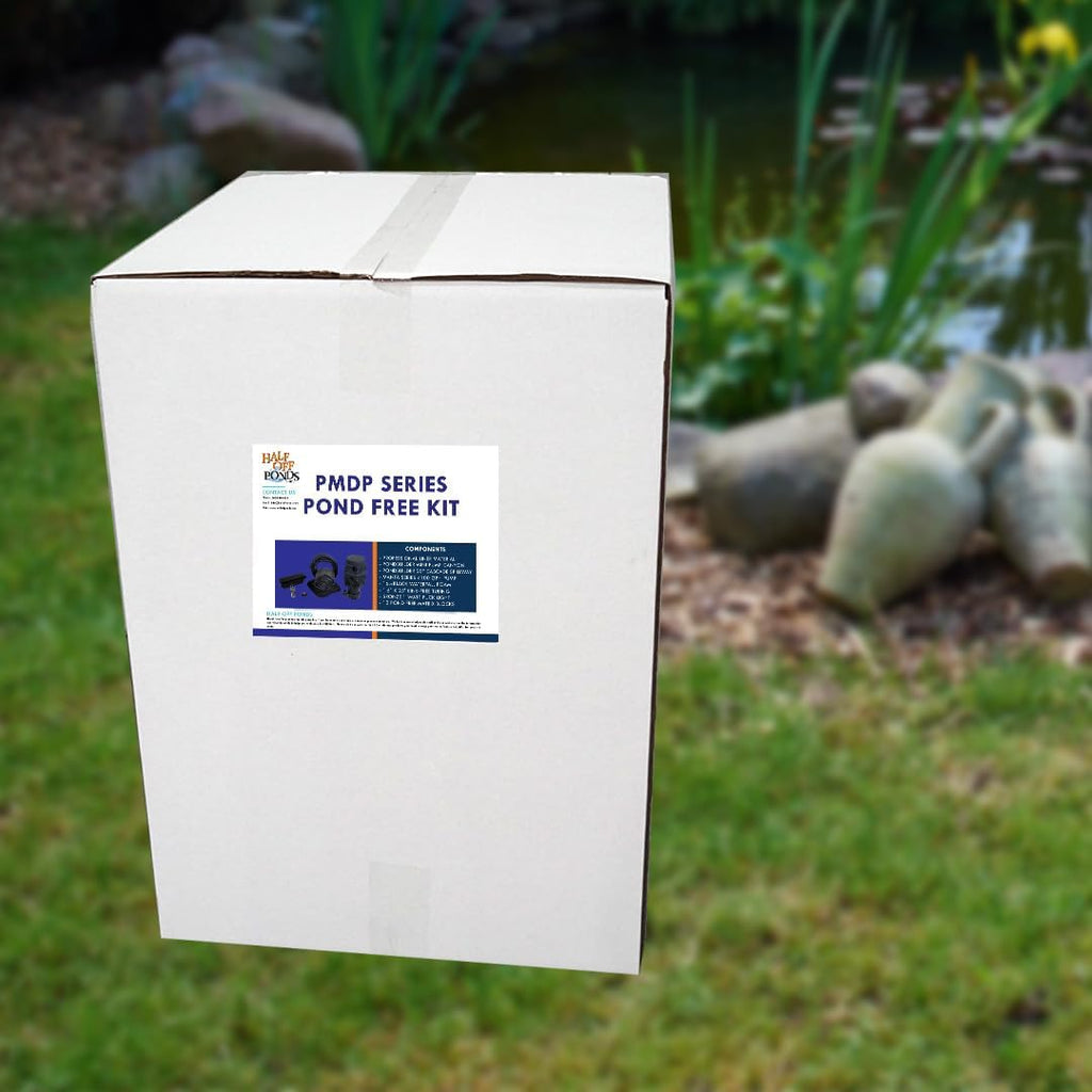 HALF OFF PONDS Pond Free Cascade 4100 Waterfall Kit with MatrixBlox, 10' x 25' EPDM Liner and 4,100 GPH Pump - PMDPB6