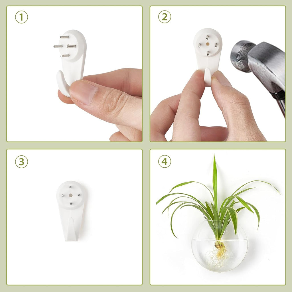 Mkono Wall Planter Propagation Stations Hanging Glass Terrariums Vase Container for Propagating Hydroponic Plants Flowers Home Office Living Room Bathroom Garden Decor, 3 Pack