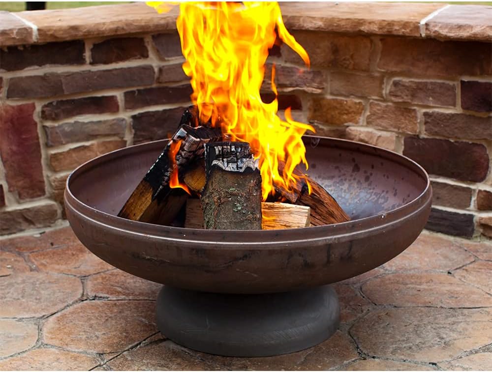 Patriot Fire Pit – Ohio Flame Wood Burning Outdoor Fire Pit - 24" Diameter (Made in USA)