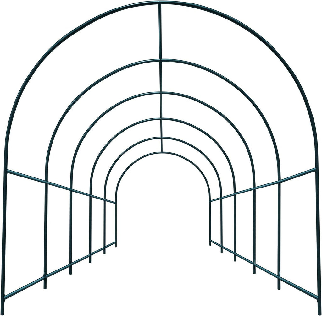 Multi-Size Large Garden Support Arch Frame Climbing Plant Arch Arbor for Flowers/Fruits/Vegetables (16.4ft x 7ft x 7.2ft)