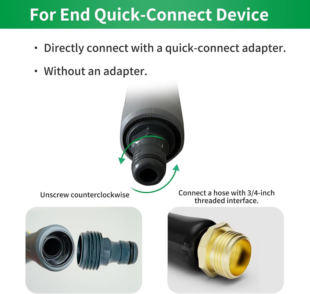 29”-43”Long Telescopic Tube Metal Watering Wand,Water Hose Sprayer Nozzle,180° Swivel Head|10 Spray Patterns|Flow Control, Perfect Garden Hose Wand to Water Hanging Baskets, Shrubs