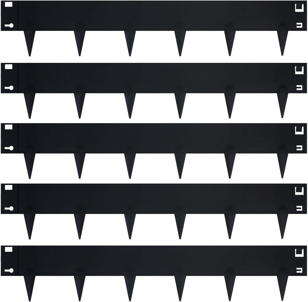 5 Pack Steel Landscape Edging,Metal Landscape Edging 40 Inch Strips, Metal Garden Edging 7 inch Depth, Steel Edging for Landscaping