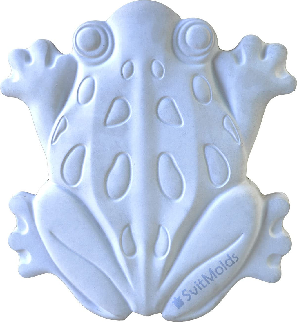 SvitMolds Concrete Mold DIY Frog Stepping Stone Mould Concrete Cement Mould ABC Plastic Toad Animal Garden and Yard Decor Garden Path Walkway (1, S68-Sm)