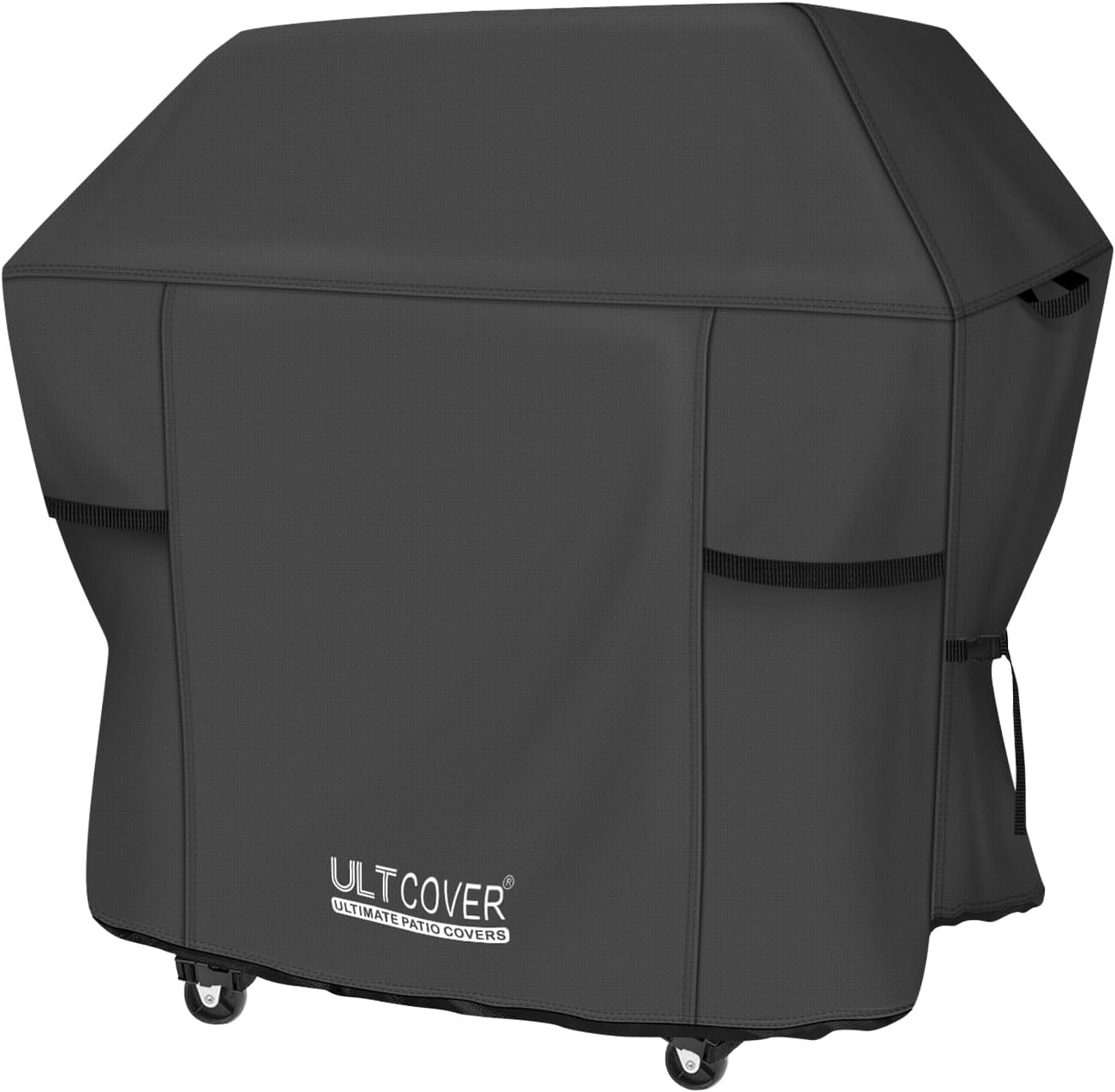 ULTCOVER Waterproof Grill Cover 55 inch, Heavy Duty BBQ Cover for 3-5 Burners Outdoor Gas Barbecue Grill, Black