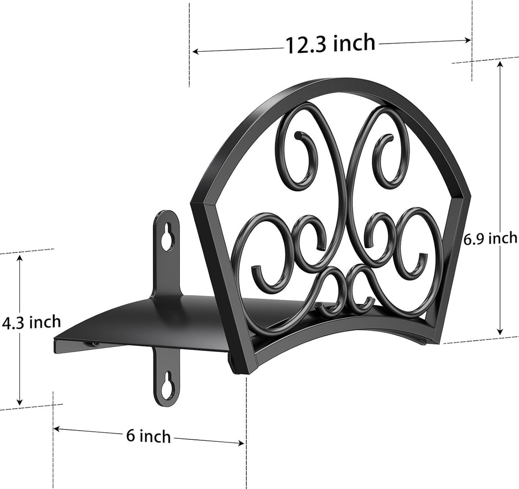 GOFORWILD Garden Hose Holder, Decorative Star Hose Butler Sturdy Water Hose Rack, Durable Wall Hose Hanger, Holds 125-Feet of 5/8-Inch Hose, Hose Reel, Made of Gauge Steel, 7019
