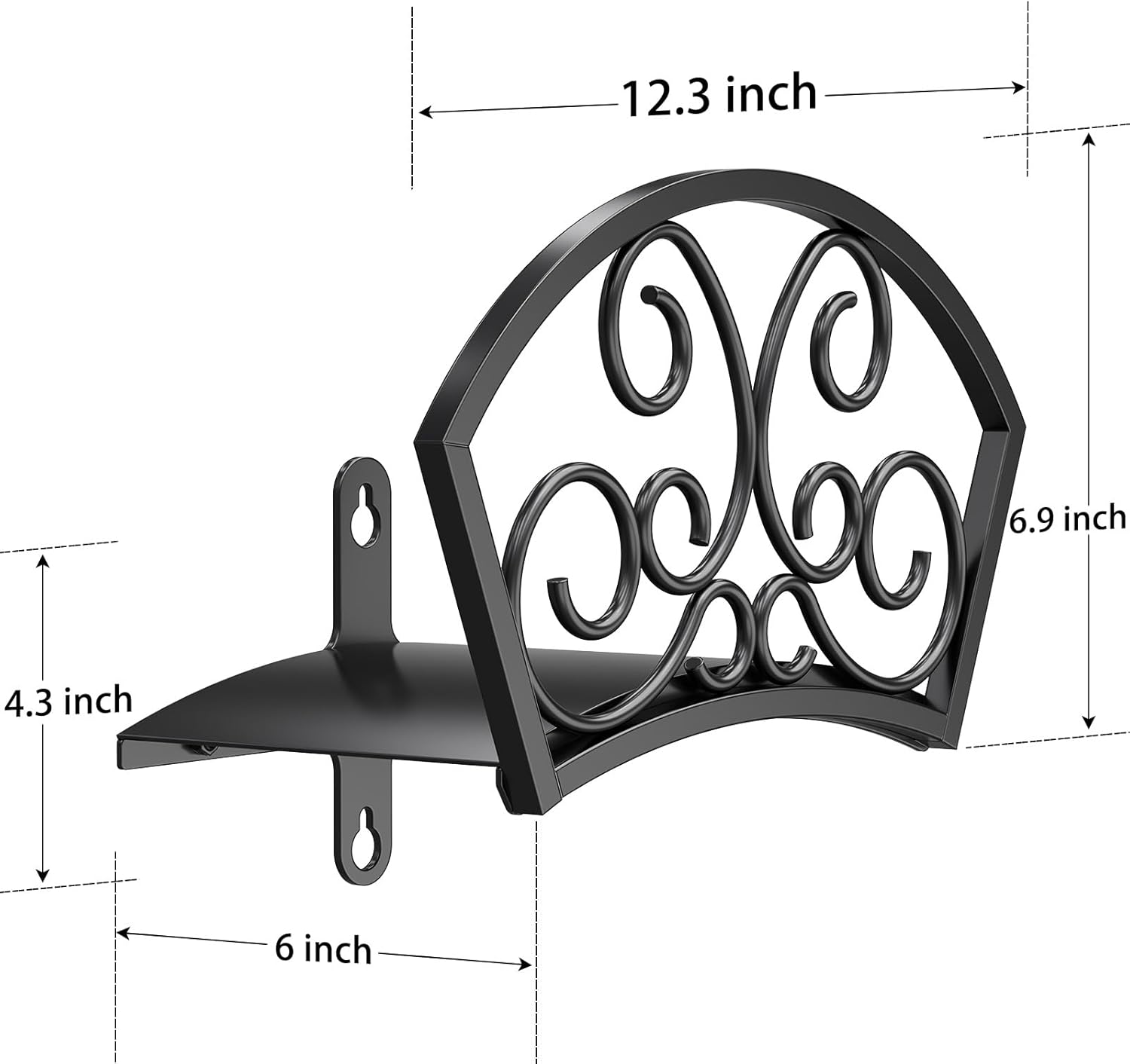 GOFORWILD Garden Hose Holder, Decorative Star Hose Butler Sturdy Water Hose Rack, Durable Wall Hose Hanger, Holds 125-Feet of 5/8-Inch Hose, Hose Reel, Made of Gauge Steel, 7019