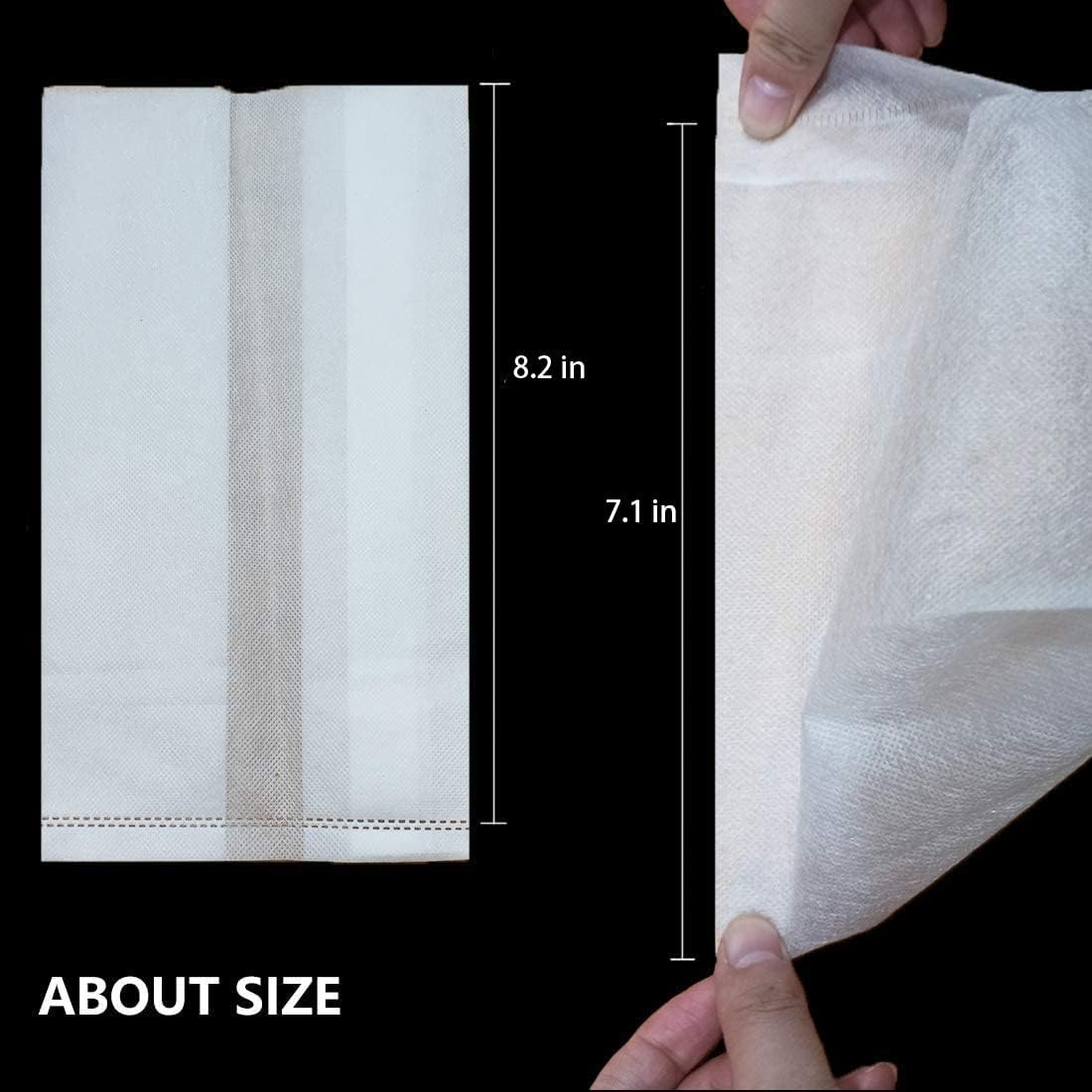 100Pcs Nursery Growing Bags, Non-Woven Fabric Seedlings Grow Bag for High Seedling Survival Rate, Flower Seed Packets Starter (8.2"x7.1")