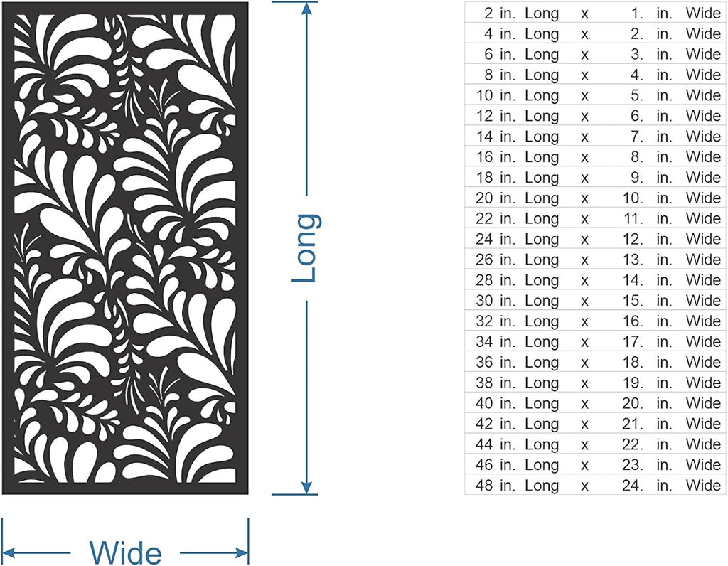 Wooden Flower Pattern Lattice - Home Decor Mandala Wall Art, Wall Panels, Overlays, Trellis, Privacy Screens & Yard Decor