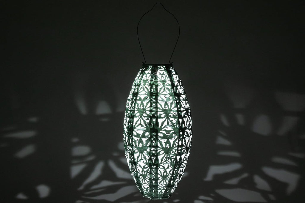 Allsop Soji Stella - Wilflower Pod - 15" Outdoor Solar Lantern - Sage