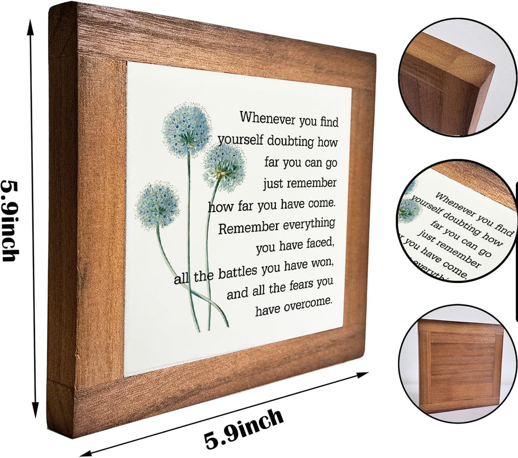 Inspirational Quote Wood Plaque Sign, Be Brave Sign, Whenever You Find Yourself... Box Wood Plaques Desk Décor, Motivational Box Wood Sign, Graduation Decor Gift, Inspirational Quotes Gift F