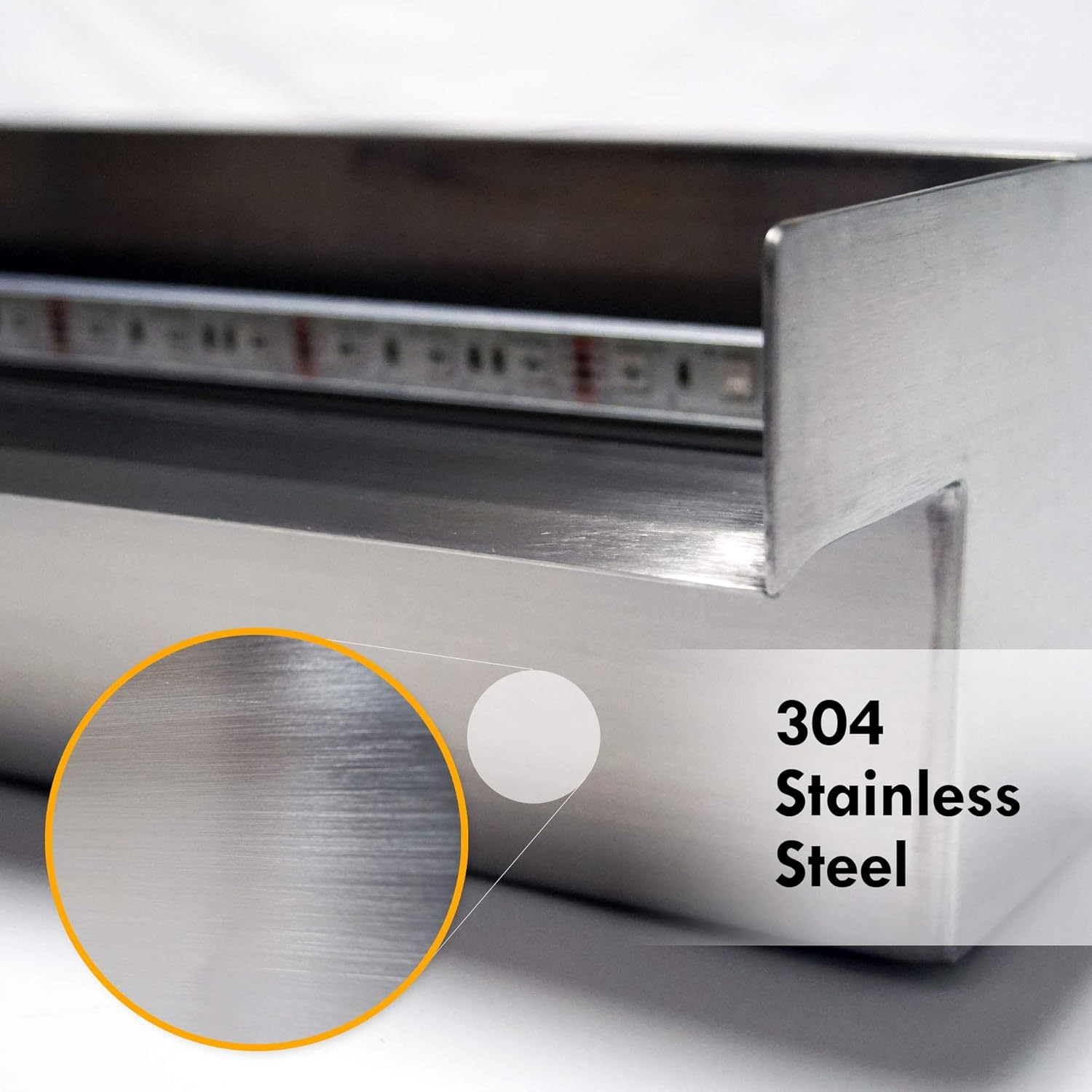 HALF OFF PONDS Steel Elegance 48" Stainless Steel Spillway - STE48