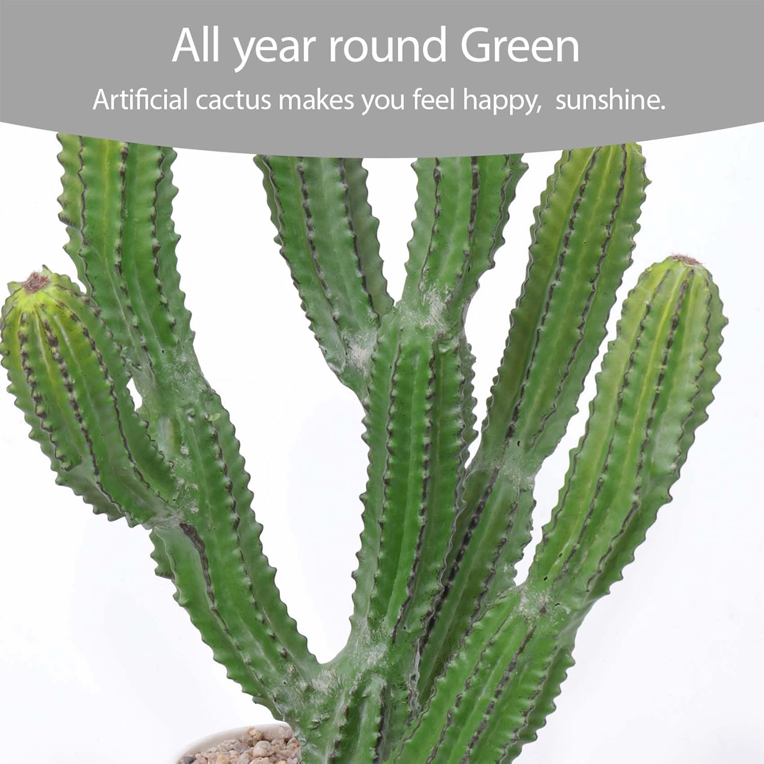 Artificial Cactus 16inch Faux Cacti Fake Succulent Plants for Indoor Outdoor Home Office Garden Decor