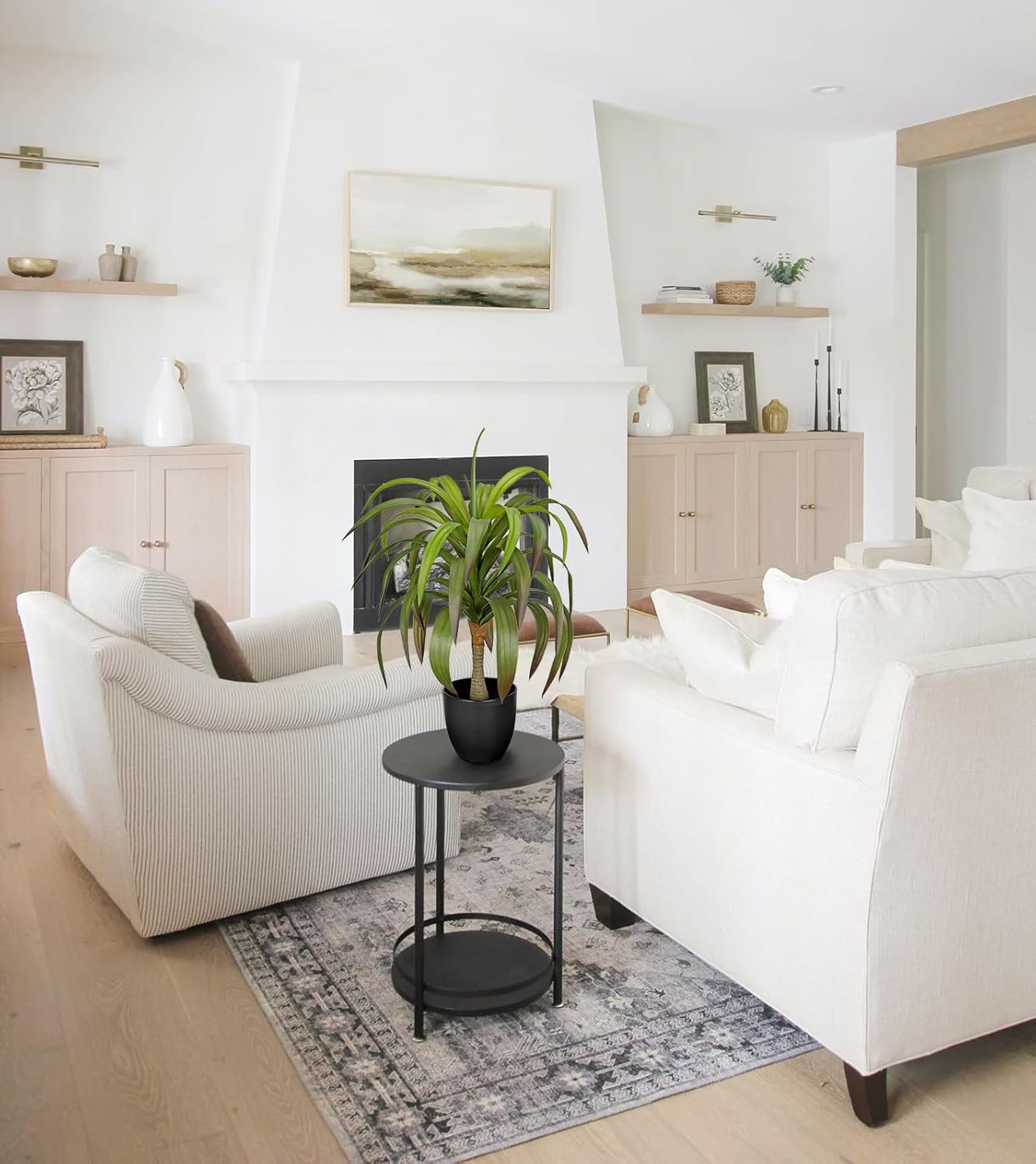 Briful Fake Agave Plant 22in Artificial Agave Potted Plant Fake Outdoor Plants for Home Office Living Room Bedroom Kitchen Table Decor