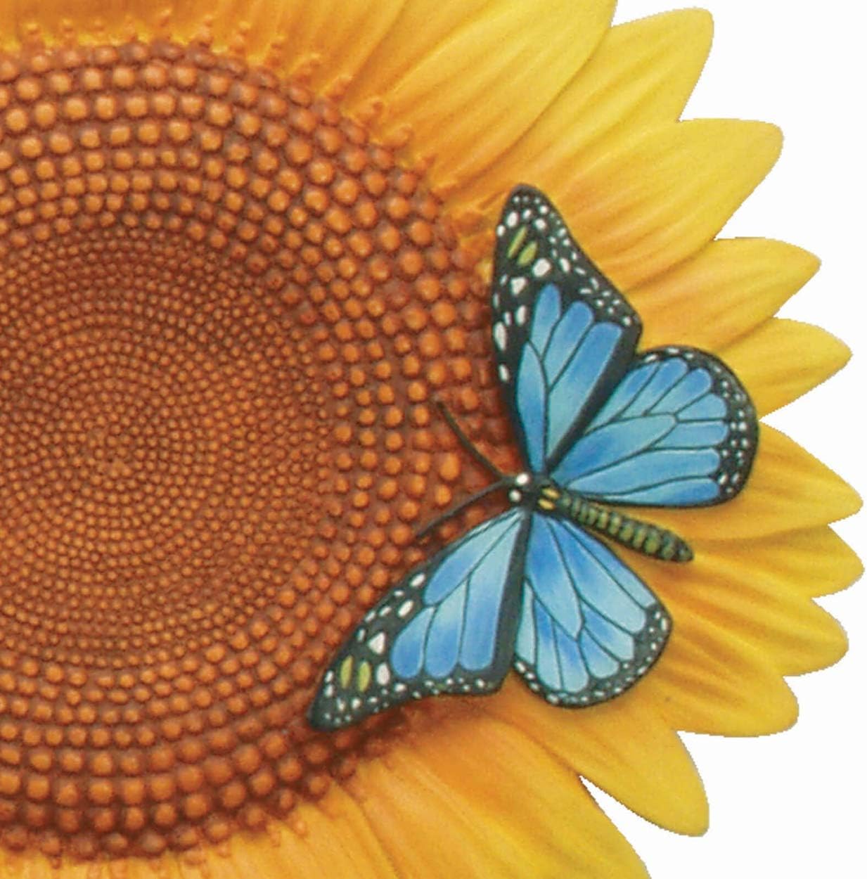 Spoontiques - Garden Décor - Sunflower Stepping Stone - Decorative Stone for Garden