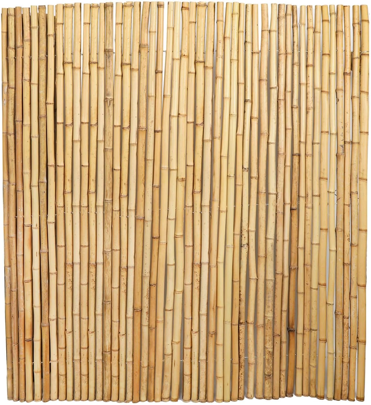 4FT x 6FT Natural Bamboo Fence Roll, Outside Bamboo Privacy Fencing, Natural Privacy Screen Panels for Garden, Outdoor