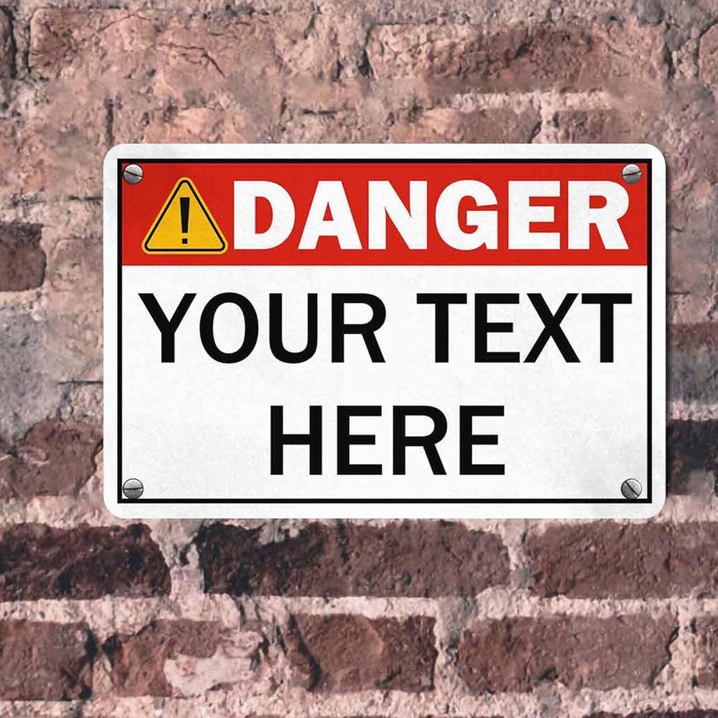 Custom Sign, Personalized Metal Signs, Customize for Office, Business, Workplace, Office, Home, Delivery Signs, Metal Sign With Your Own Image, Text,Photo, Pets, Kids Art Made in USA (Design 4)