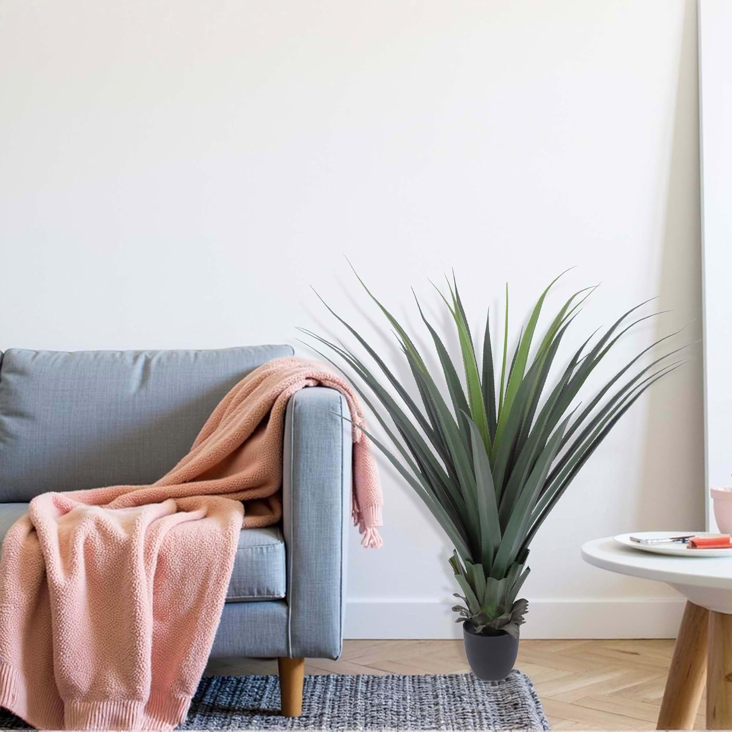 Artificial Spiked Agave Plant 40inch Faux Agave Plants for Front Porch Patio Indoor Outdoor Home Office Decor