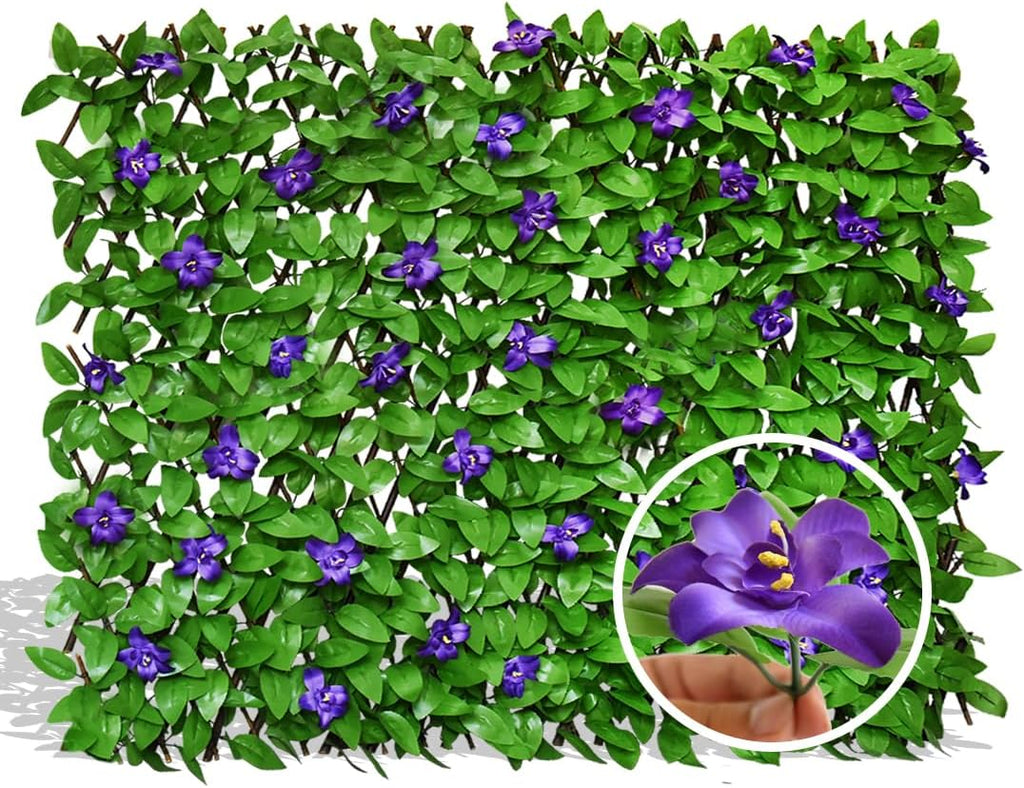 Expandable Fence Privacy Screen for Balcony Patio Outdoor,Decorative Faux Ivy Fencing Panel,Artificial Hedges (Single Sided Leaves)…3