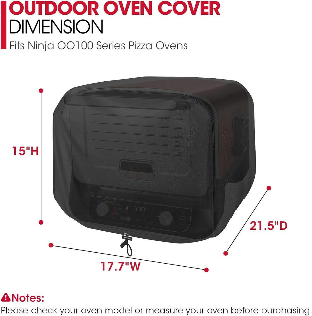 Unicook Outdoor Pizza Oven Cover Compatible with Ninja Woodfire Pizza Oven OO100 Series, Heavy Duty Waterproof Fade Resistant Dust Protector for Portable Tabletop Small BBQ Grills