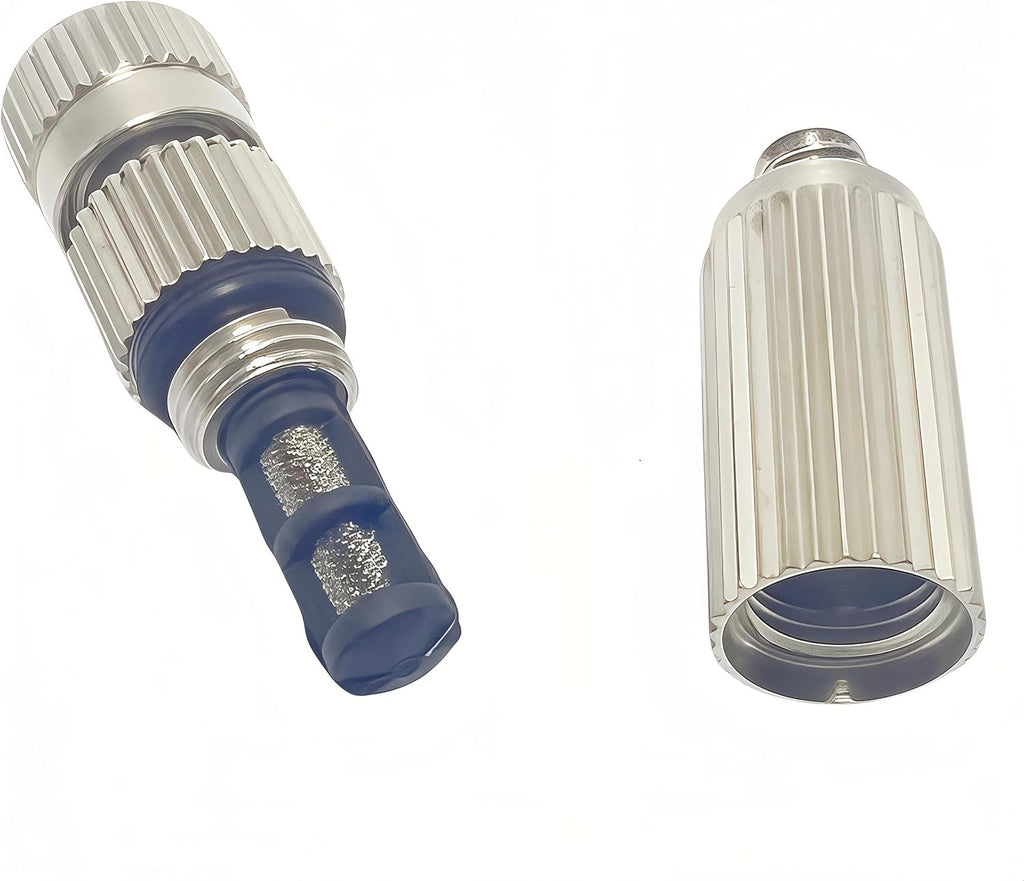 High Pressure Brass Nickel Plated Misting Nozzle for Outdoor Cooling Mist System, 0.7mm Ceramics Orifice, Anti-Drip Cleanable, 10pcs