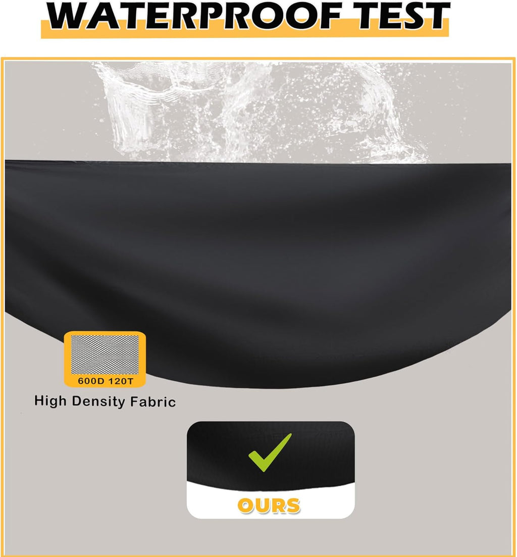 Grill Cover for Nexgrill 1-Burner Portable Propane Gas Grill 820-BC002, Heavy-Duty 600D Tabletop BBQ Cover for Country Smokers Pellet Grill GS150PPG