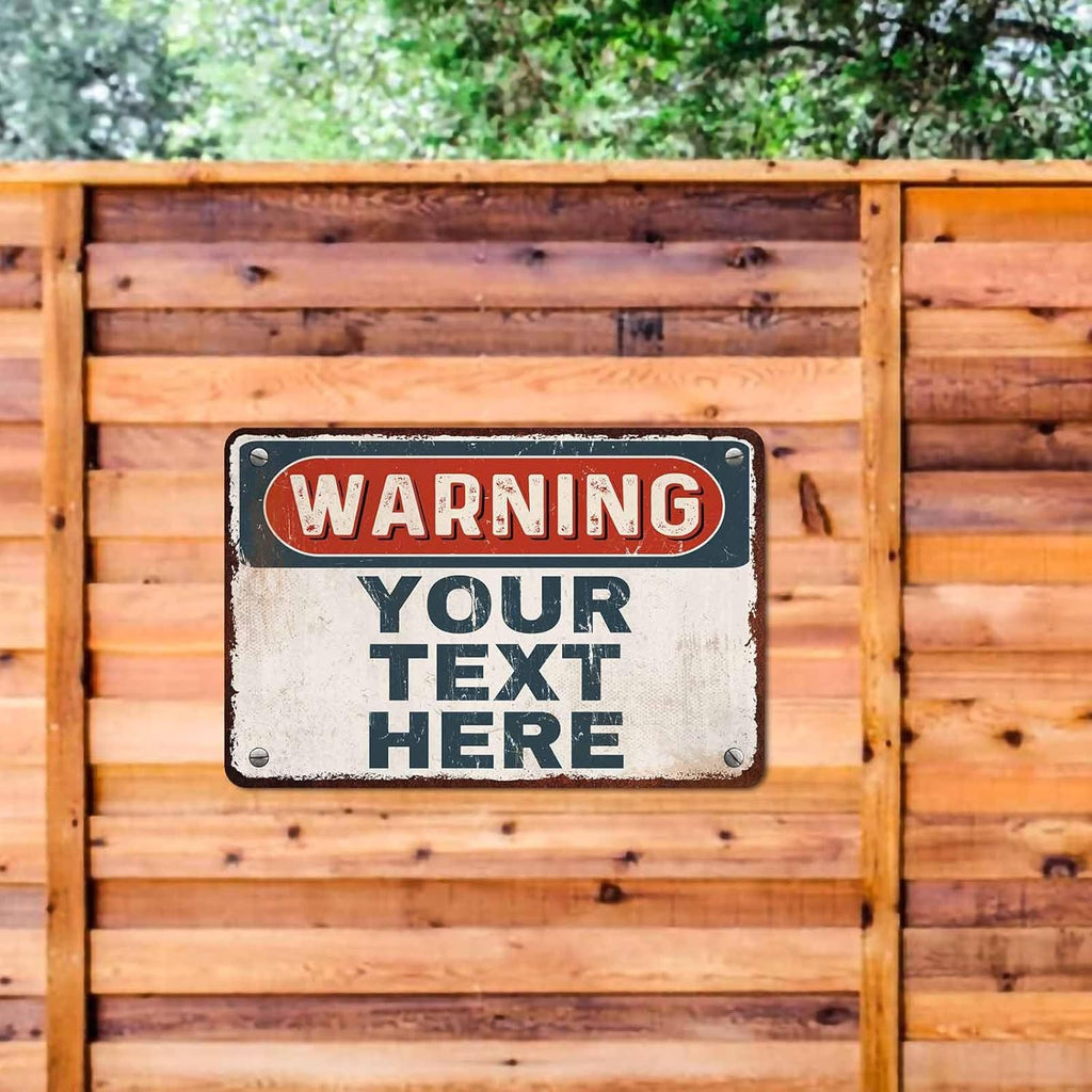 Custom Sign, Personalized Metal Signs, Customize for Office, Business, Workplace, Office, Home, Delivery Signs, Metal Sign With Your Own Image, Text,Photo, Pets, Kids Art Made in USA (Design 1)