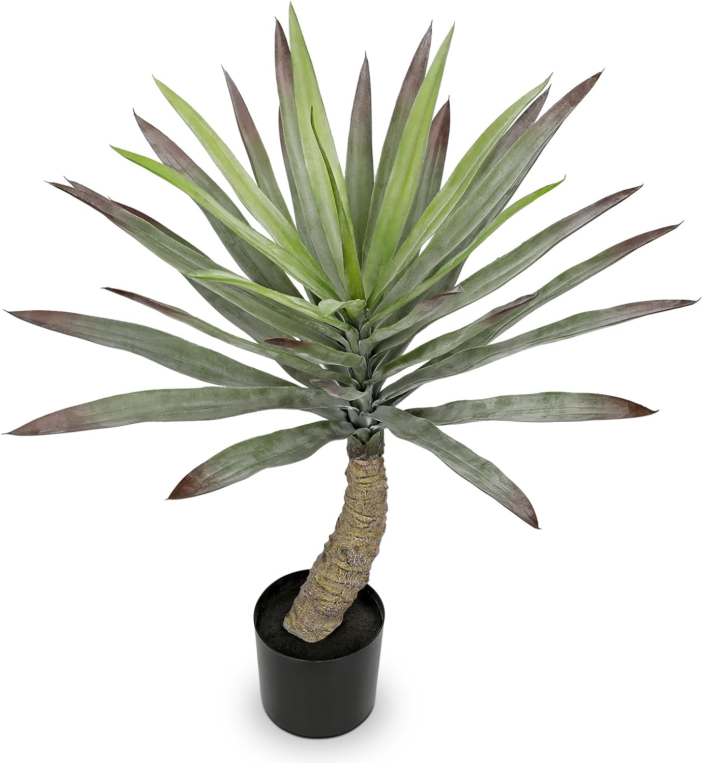Briful Large Agave Plants Artificial 27.5in Tall Fake Potted Agave Plant Indoor Faux Succulent Tropical Plants for Home Office Room Balcony Garden Outdoor Decor