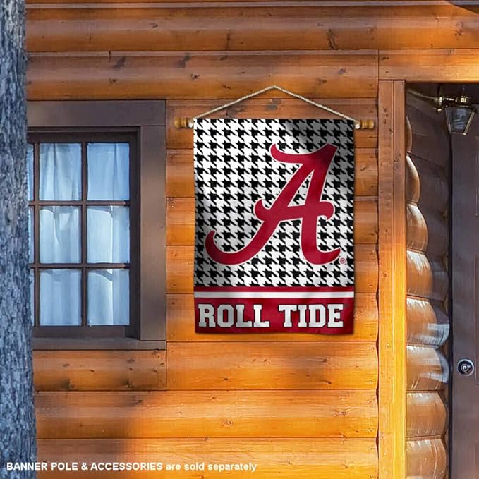 WinCraft Alabama Crimson Tide Houndstooth Pattern Double Sided House Flag