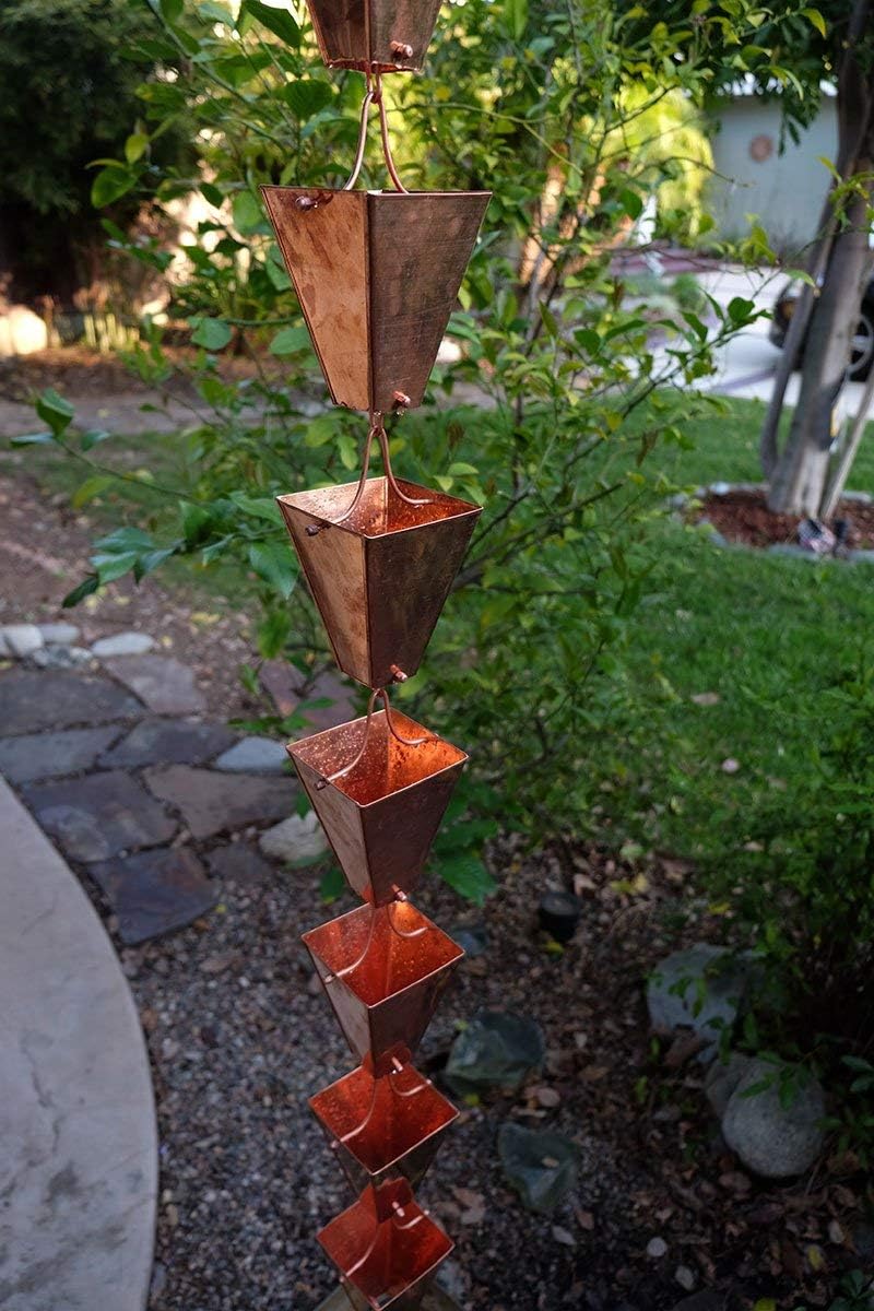 Large Tapered Cups - Copper Plated with Installation Kit (9 Feet)