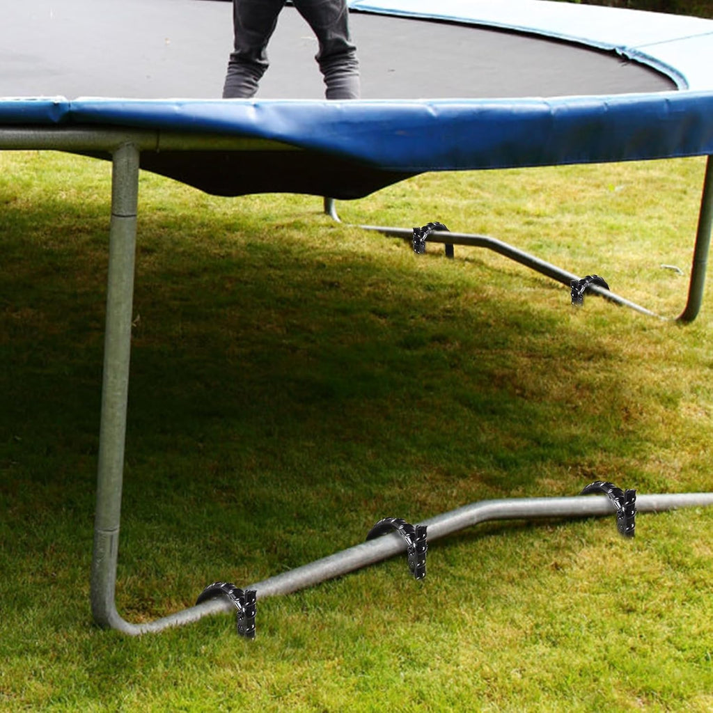 10pcs Threaded Steel bar Stakes/Ground Stakes/Outdoor Fence Ground Stakes.New J Hook Heavy-Duty rebar Metal Stakes ，Proof Coated Steel Ground Stakes with Chisel Point End.