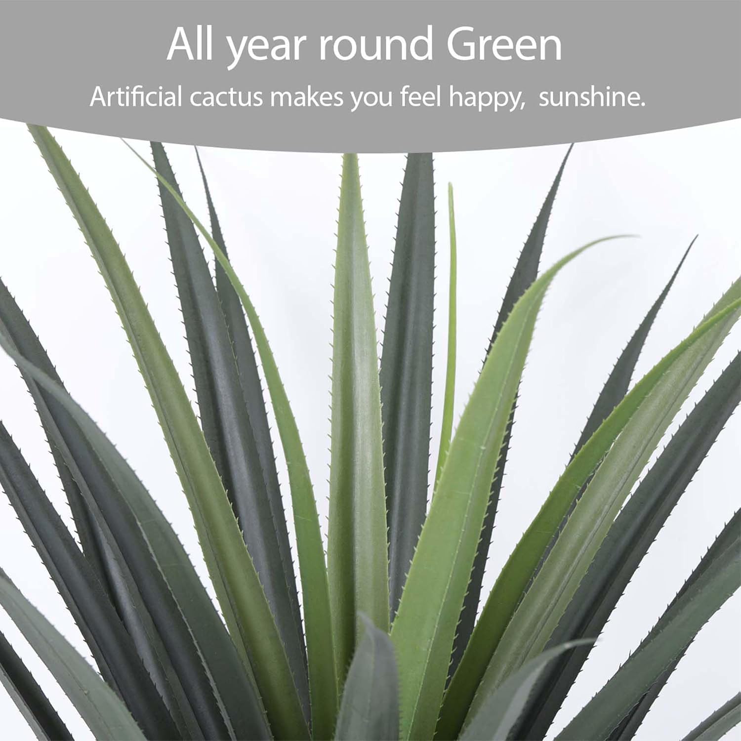 Artificial Spiked Agave Plant 40inch Faux Agave Plants for Front Porch Patio Indoor Outdoor Home Office Decor (2PACK)