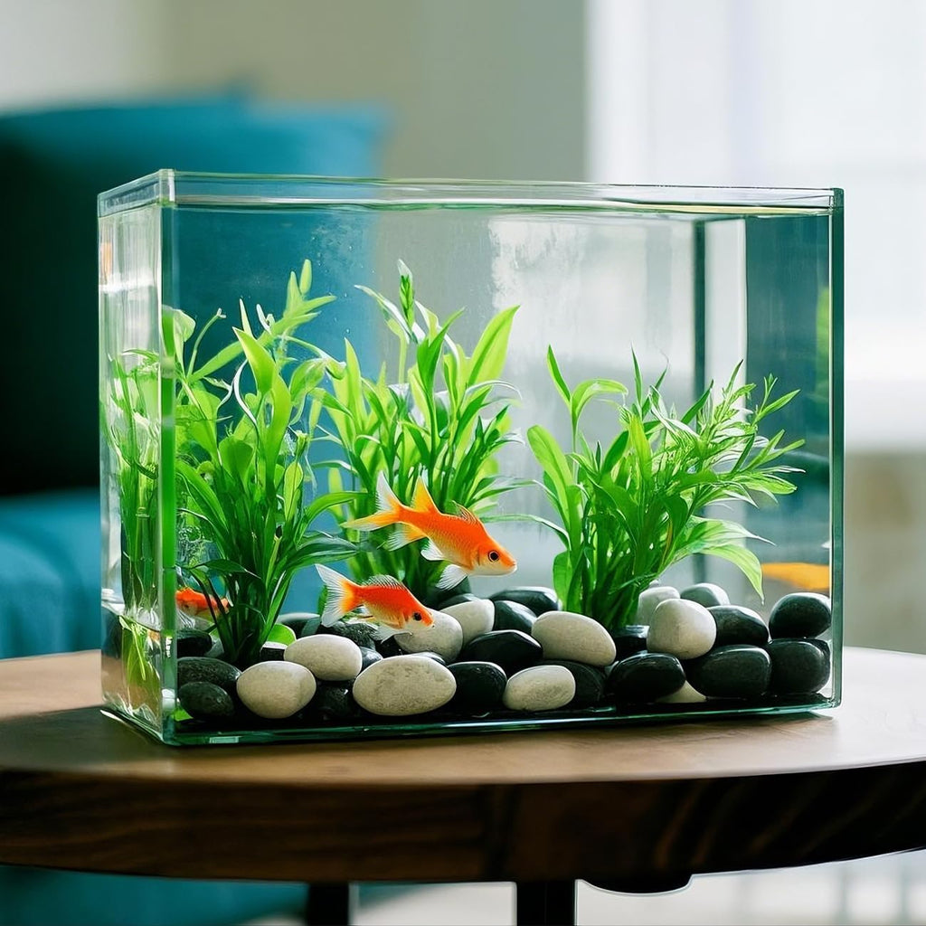 1 Pack 5 Lbs Random Color River Rocks for Plants,0.8-1.5 Inch Decorative Ornamental Pebbels, High Polished Stones for Garden Landscaping, Smooth Gravel Filler, Succulents, Fish Tank, White/Yellow