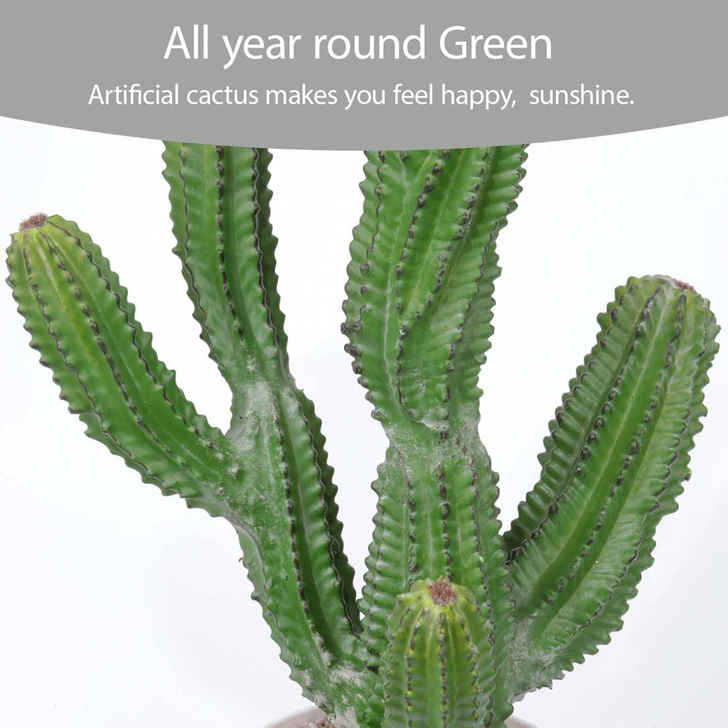 Artificial Cactus 15inch Faux Cactus Fake Succulent Plants for Indoor Outdoor Home Office Garden Decor