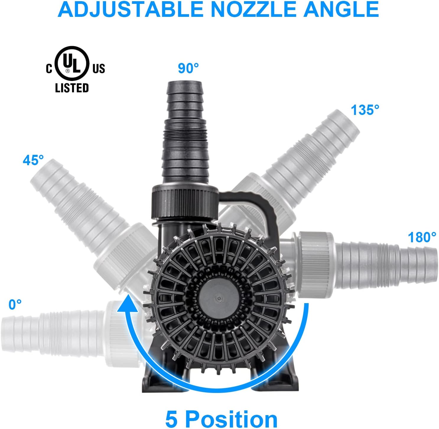OYO WATER Outdoor Large 6900gph-320W 32.8FT Pond Water-fall & Kio Fish Fountain-s & Garden Pump Submersible IPX8: Long 32.8FT Cord Smart-er & Quieter Duck & Yard&Patio Ponds Pumps, 1 Barrier Pump Bag