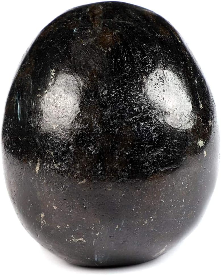 Skullis 2.0” Russian Arfvedsonite Crystal Skull, Hand Carved Gemstone Fine Art Sculpture, Reiki Healing Stone Statue.