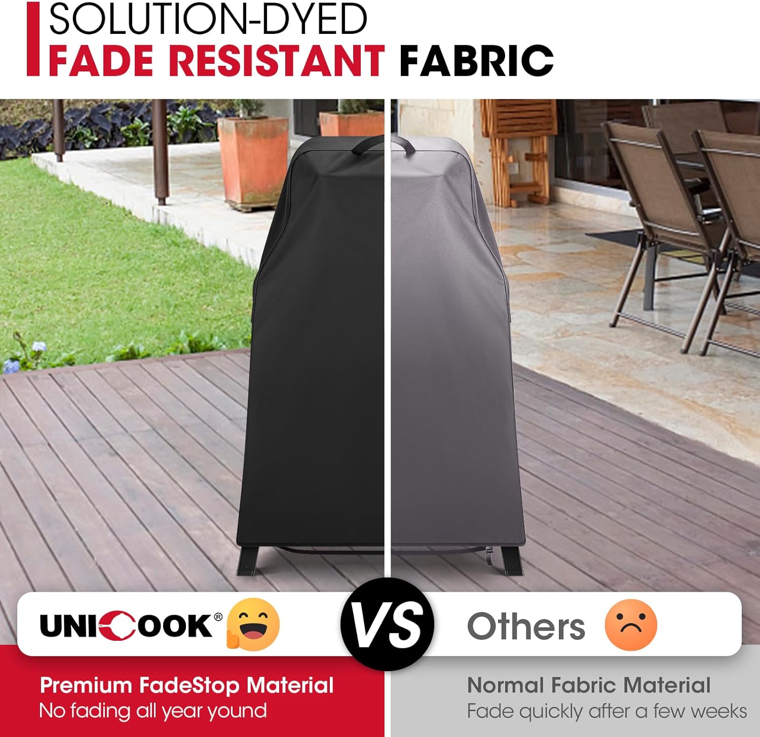 Unicook Grill Cover Compatible with Ninja Woodfire Grill OG700 OG800 OG900 OO100 Series on Outdoor Collapsible Stand or Adjustable Stand,Heavy Duty Waterproof BBQ Cover for Outdoor